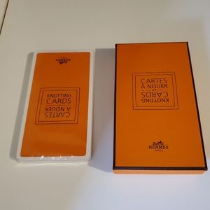 NWT Hermes Scarf Knotting Cards